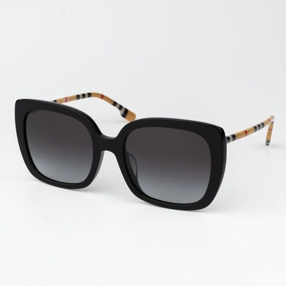 Burberry CAROLL Women Sunglasses Black Grey Gradient Square BE4323F 38538G main image 6